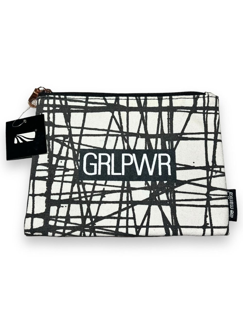 Marika GRLPWR Cosmetics Pouch Black White